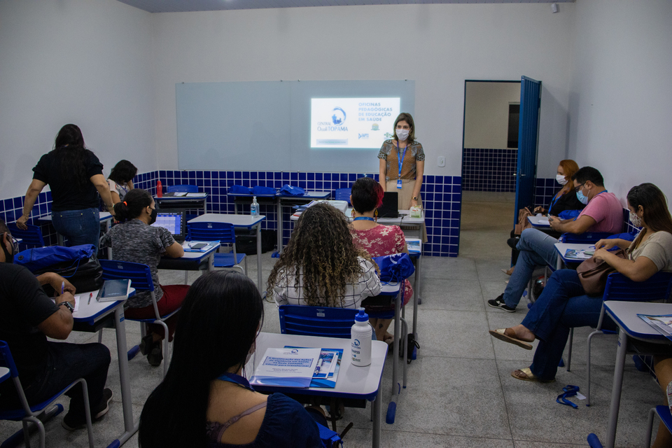 Abertura do curso de extensão para orientadores das oficinas pedagógicas (Foto: Divulgação Qualitopama)