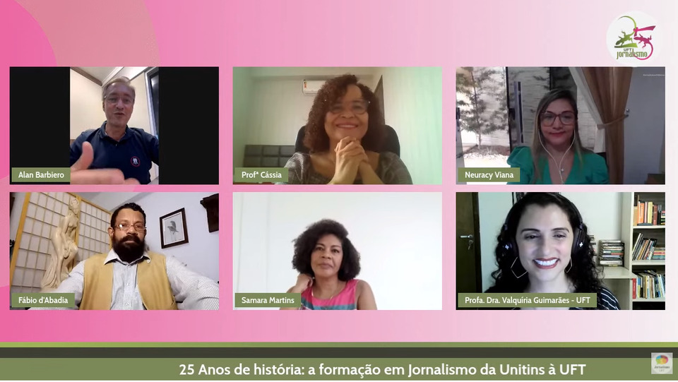 Encerramento da mesa redonda 25 anos de história: a formação em Jornalismo da Unitins à UFT / Reprodução YouTube