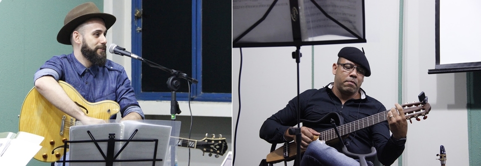 Professores de Música José Jarbas Ruas e Anderson Brasil (Foto: Gabriela Letrari/Divulgação)