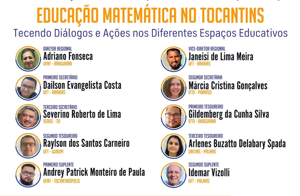 Composição da nova diretoria da Sbem-TO