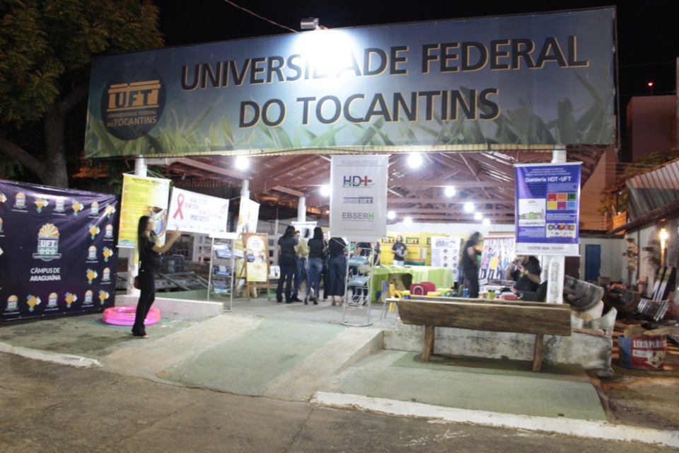 As ações foram desenvolvidas no estande da UFT na Exposição Agropecuária de Araguaína (Foto: Paulo Souza/Divulgação)