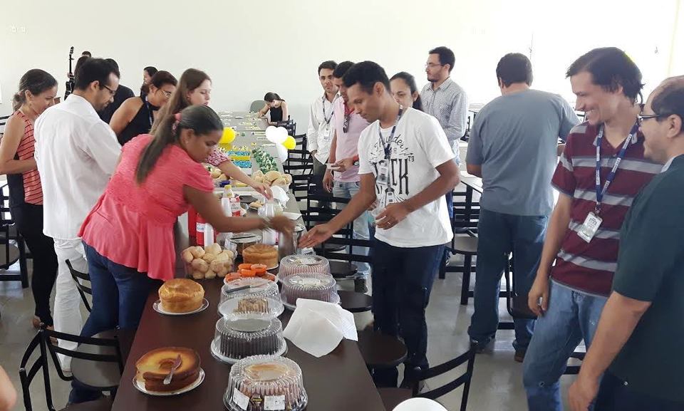 Café da manhã solidário realizado no Câmpus de Araguaína pelos servidores. Foto: Divulgação
