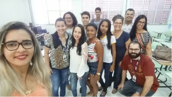 Primeiros participantes do Projeto de Extensão Mãos Livres, do Câmpus de Araguaína (Foto: Divulgação)