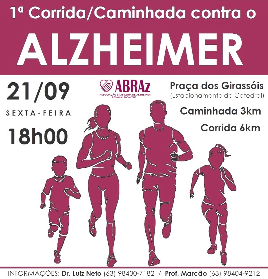 Cartaz Corrida contra Alzheimer (Imagem: Divulgação UMA)