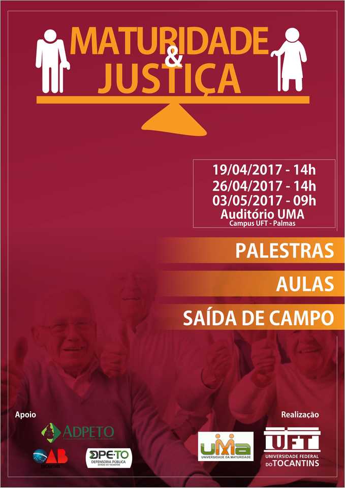 Cartaz do Projeto Maturidade e Justiça