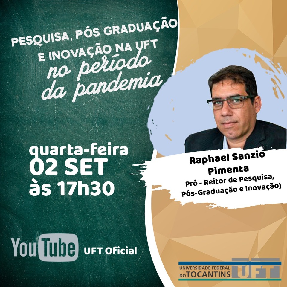 Live #3 - Ações da UFT na Pandemia (Propesq)