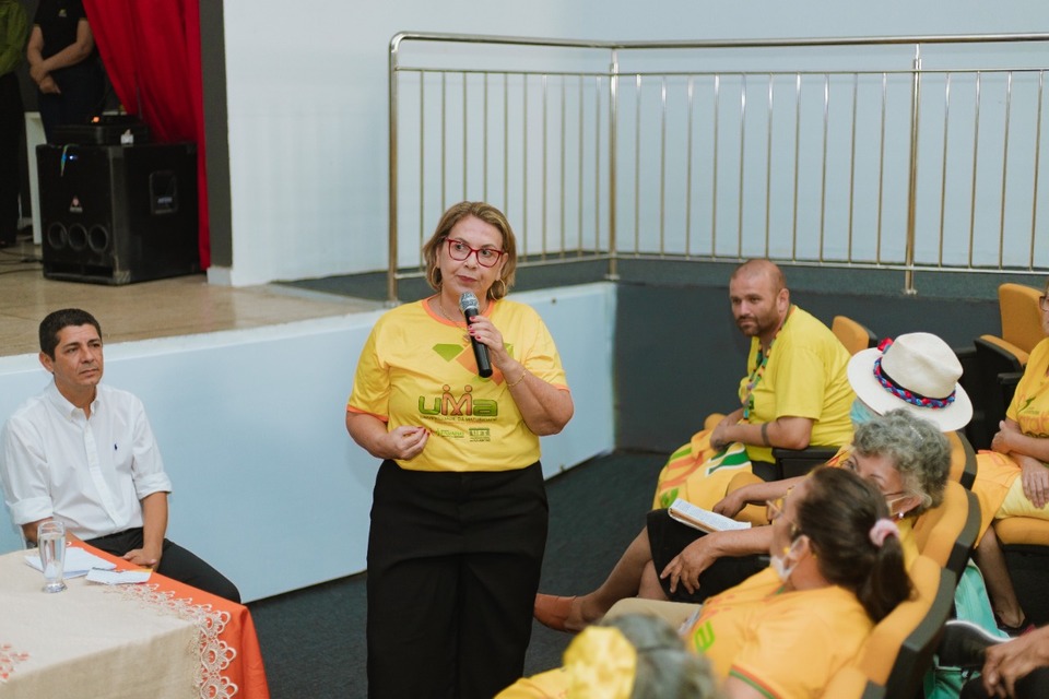 A aula inaugural foi ministrada pela coordenadora da UMA, professora doutora Neila Osório (Foto: Davi Andrade Melo / Ascom Prefeitura de Paraíso do Tocantins)