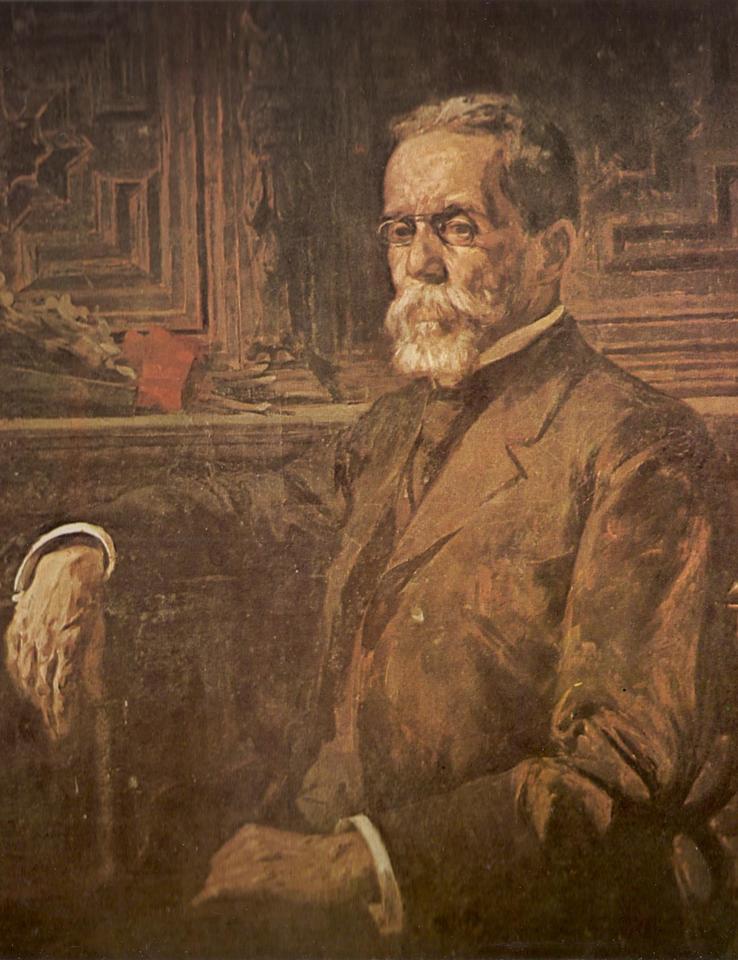 Machado de Assis em 1905 (Pintura de Henrique Bernardelli - Domínio Público)