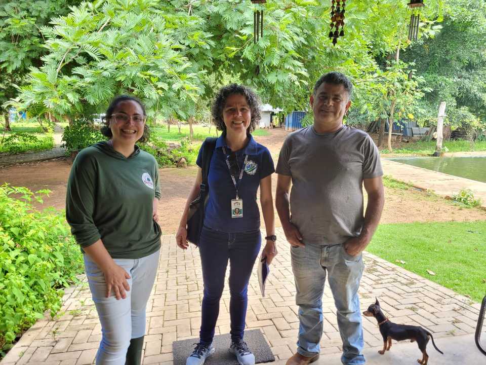 Na foto, da esquerda para a direita, Ariana (Buritizal), Juliana (UFT) e Jerônimo (Buritizal)