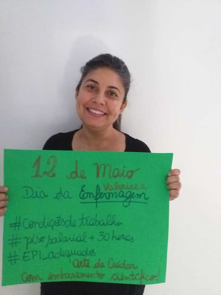 Miriam é enfermeira há 22 anos.