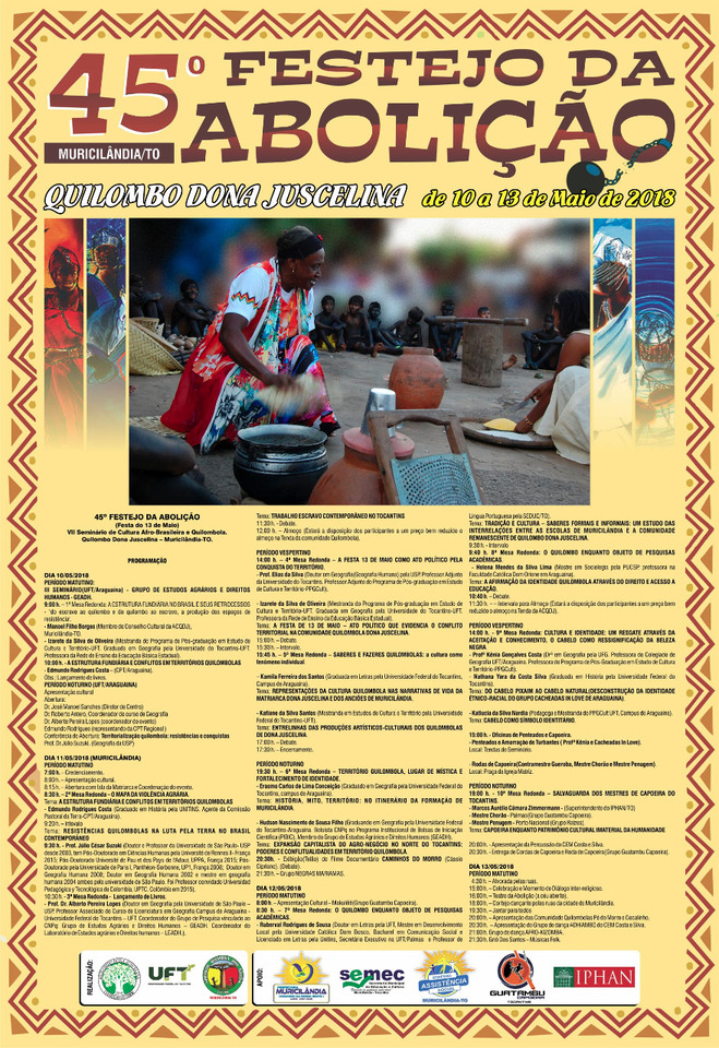 Cartaz da Festa da Abolição - Muricilandia (Divulgação)
