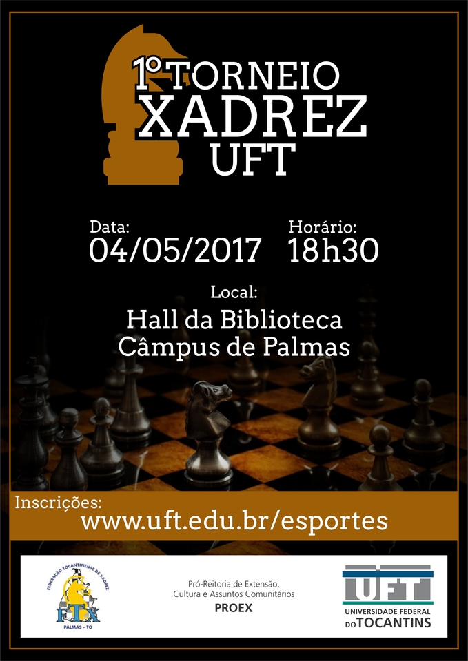 1º Torneio de Xadrez - Cartaz