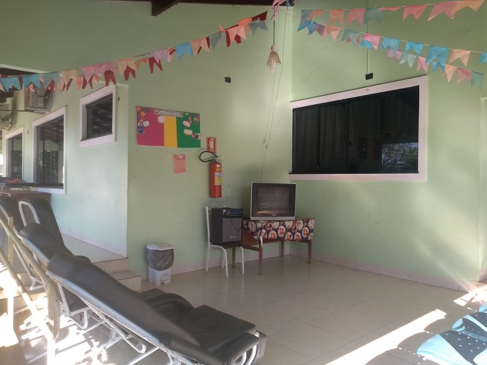 Área de recreação do CAPS II (Foto: Tainara Saraiva)