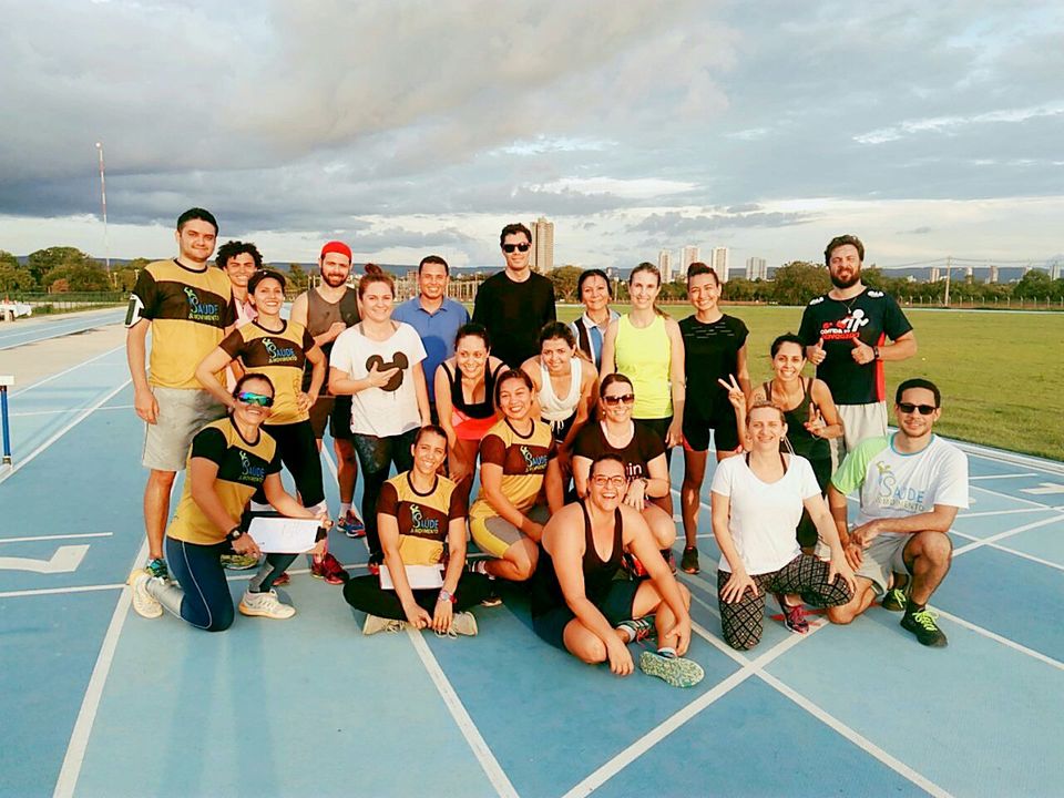 Grupo do clube da corrida em último dia de treino do ano. Foto: Divulgação