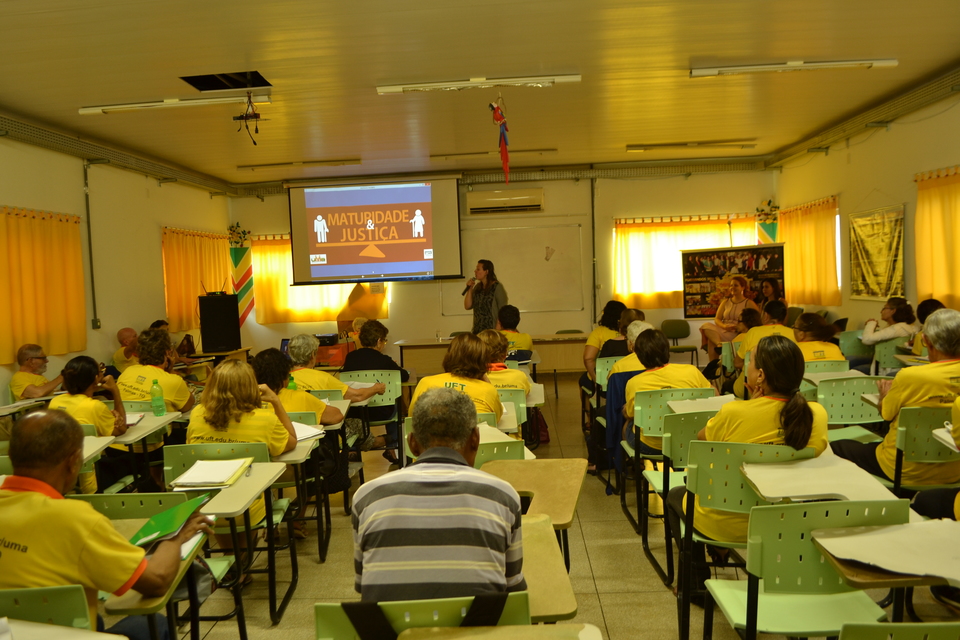 Aula ocorreu no auditório da Universidade da Maturidade, em Palmas (Foto: Paulo Teodoro/Divulgação)