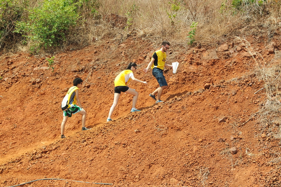 Equipe de acadêmicos durante prova no IV Enduro a PET.  (Foto: Danillo Nunes)