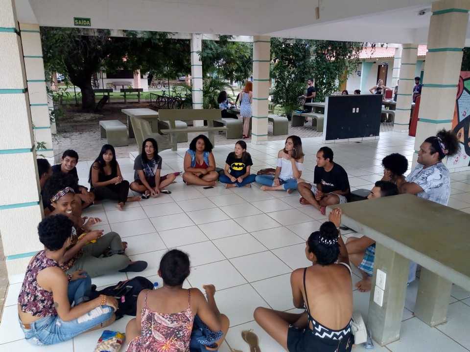 Roda de conversa no Espaço de Convivência do Câmpus de Miracema abordou temáticas relacionadas ao Dia Internacional contra a Discriminação Racial (Foto: Ismael Barreto/Divulgação)