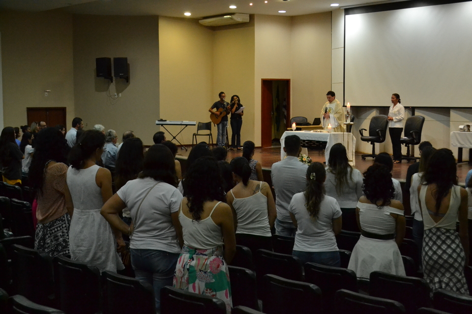 Missa de 7º Dia foi realizada no auditório do Cuica, em Palmas (Foto: Samuel Lima)