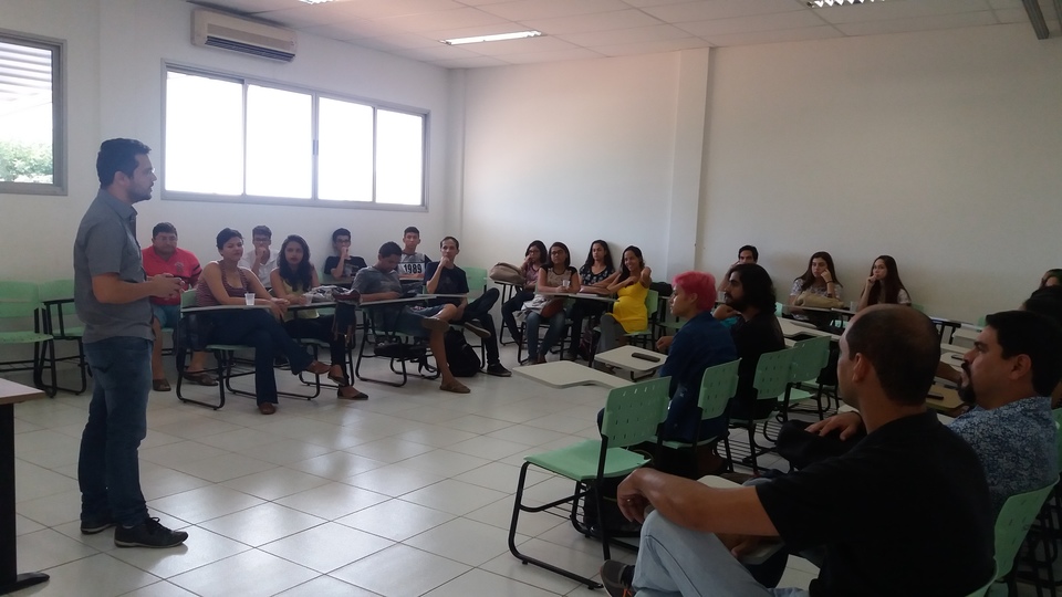 Momento de socialização na abertura do semestre 2017/1 no curso de Psicologia, em Miracema (Foto: Divulgação)