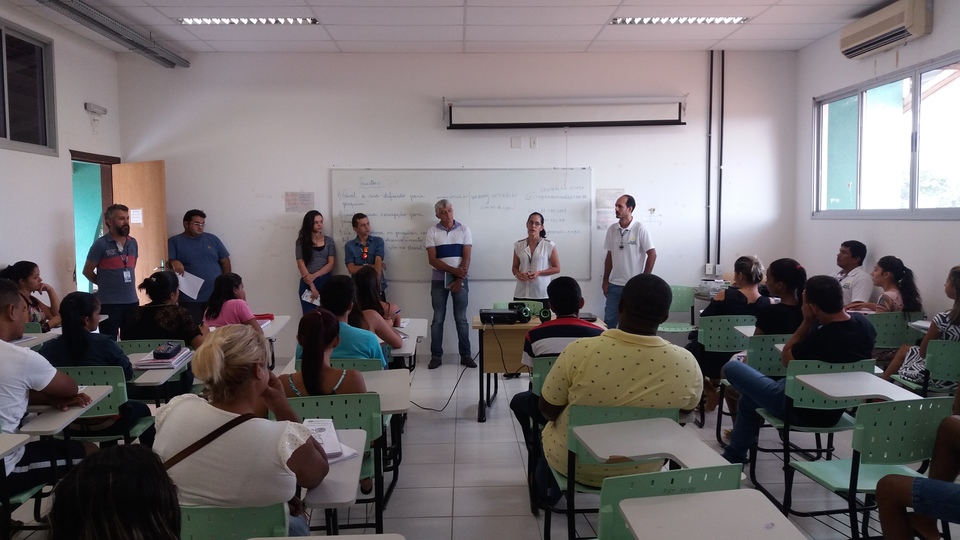 Em Miracema foram apresentados os setores administrativos e os serviços disponíveis para os alunos (Foto: Divulgação)