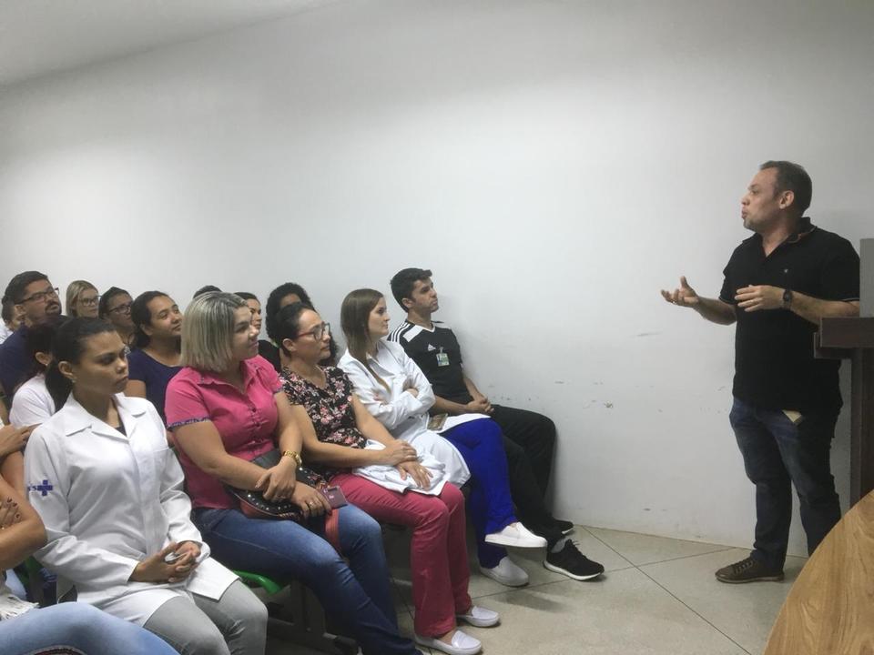 Palestra sobre depressão, promovida pela Comissão Interna de Prevenção de Acidentes (Cipa), em 16 de agosto de 2019 (Foto: Daianni Parreira)