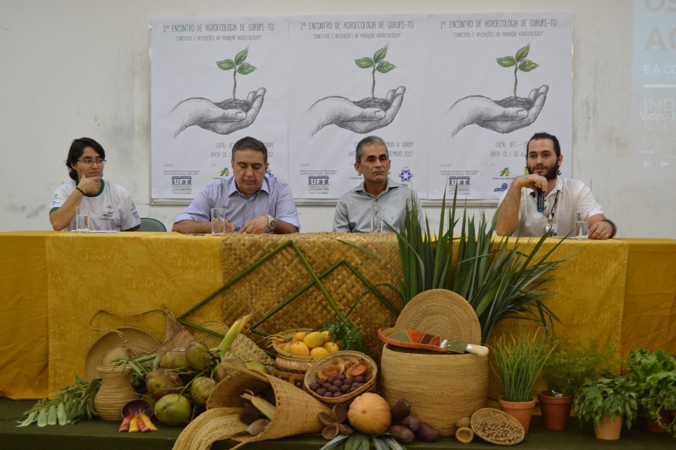 Mesa de Abertura no 1º Encontro de Agroecologia (Foto: Valney Valdevino)