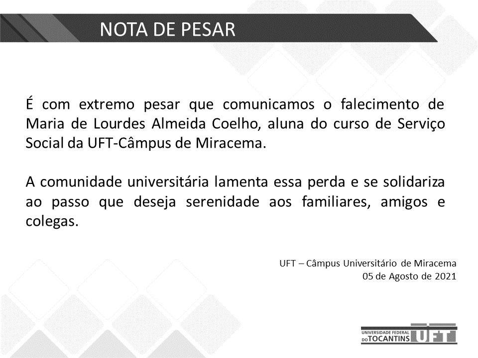 Nota de Pesar - Miracema