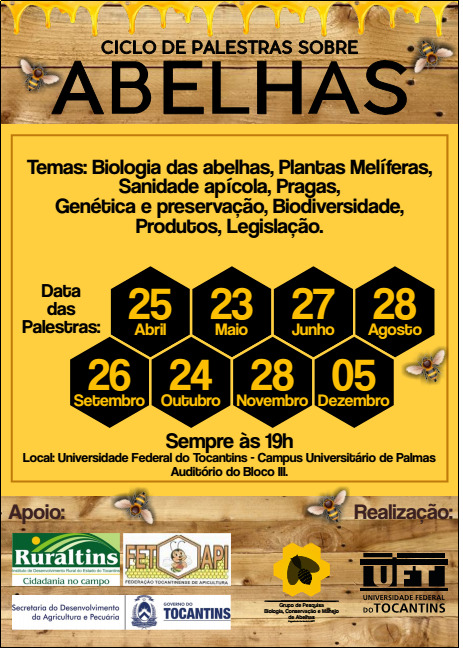Cartaz - Palestras sobre Abelhas (Divulgação)