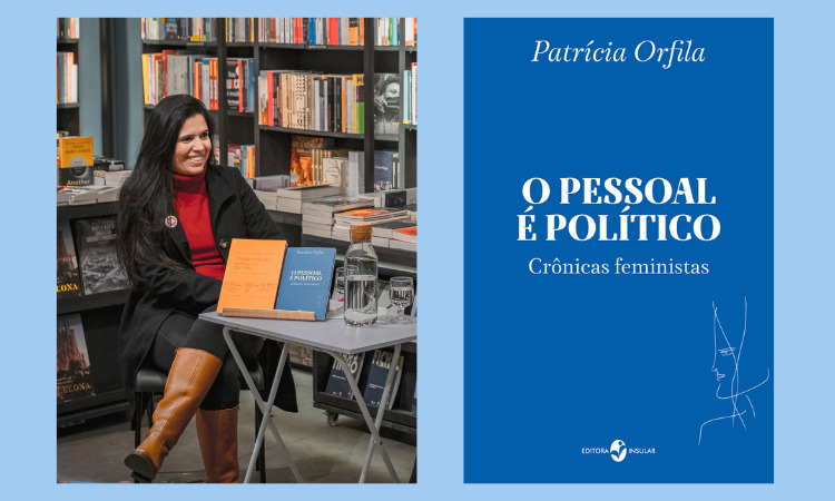 Patrícia Orfila lançou seu livro de crônicas em Lisboa (Imagens: Patrícia Orfila/divulgação | Edição: Gihane Scaravonatti))