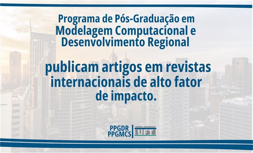 PPGDR e PPGMCS publicam artigos científicos em revistas internacionais (Arte: Job/UFT)