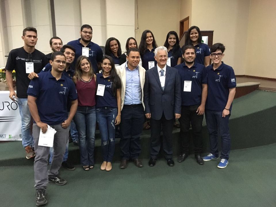 Palestra magna com o professor Alcy Monteiro e presença do MSc. Ildo Bet (Foto: Stefani Freitas)