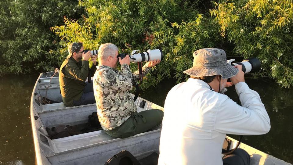 Turistas observadores de aves (Foto: André Grassi)