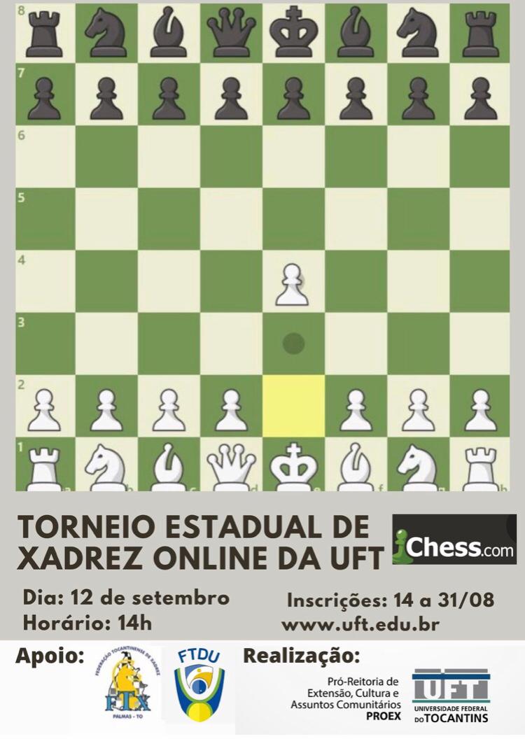 Participe do Campeonato Estadual Escolar de Xadrez Online Gratuito