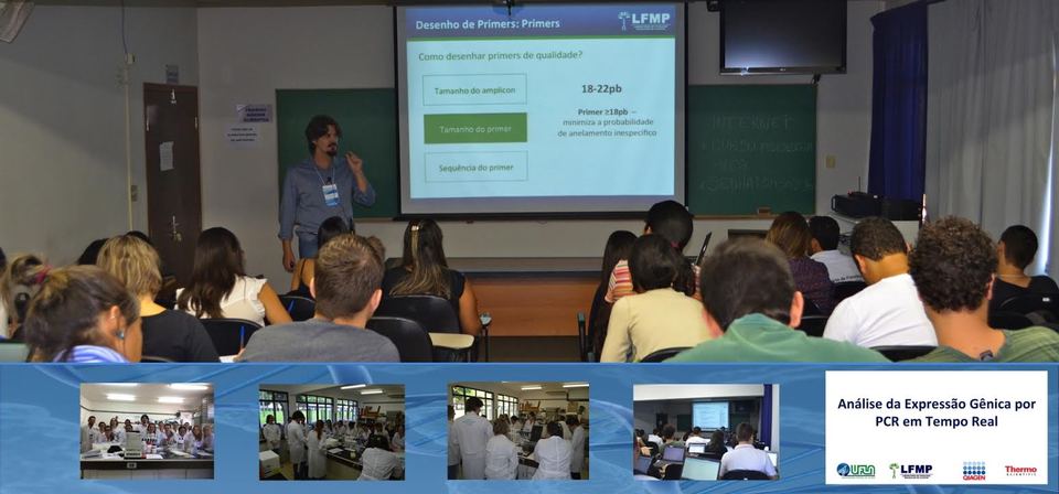 Foto Professor Horllys Ministrando o Curso de PCR em Tempo Real na UFLA.jpg (Foto: leanfelipe)
