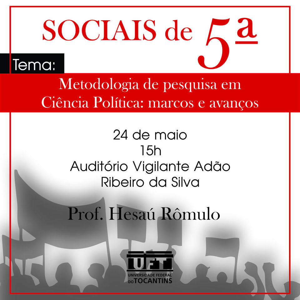 Cartaz do evento Sociais de Quinta