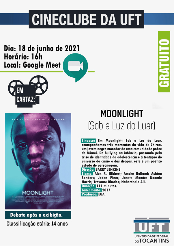Cartaz do filme Moonlight (Arte: Job/Sucom)