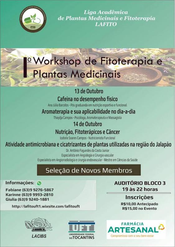 Em alusão a Semana da Planta Medicinal, o Centro Universitário Paraíso ( UniFAP) promoverá a Palestra: A importância das Plantas Medicinais no  Desenvolvimento de Fármacos – CRF-CE