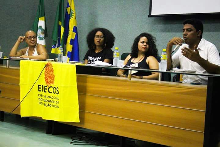 36º Enecom. Lauane dos Santos foi mediadora na mesa 'Combate às opressões'. (Foto: Divulgação)