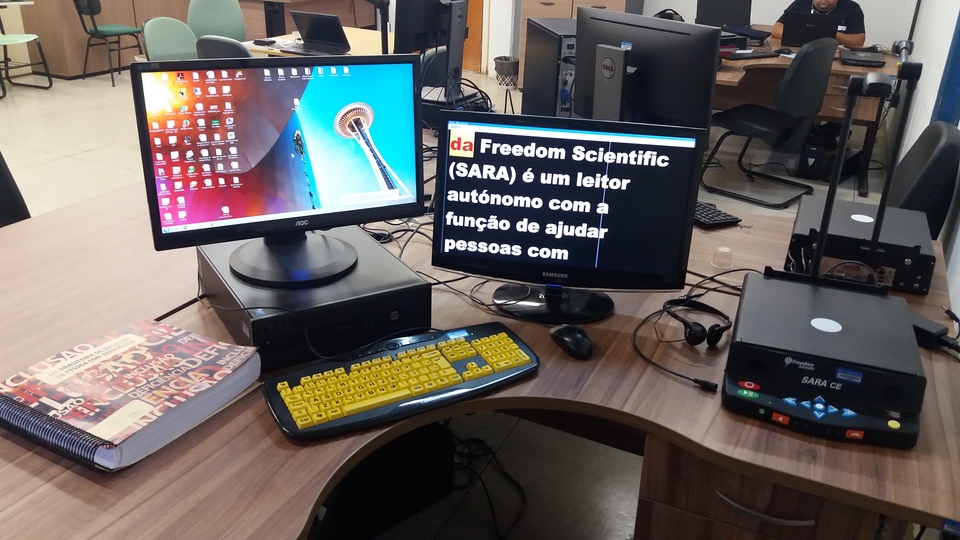 Equipamento com tecnologias assistivas estão sendo implantados nos câmpus (Foto: Divulgação)