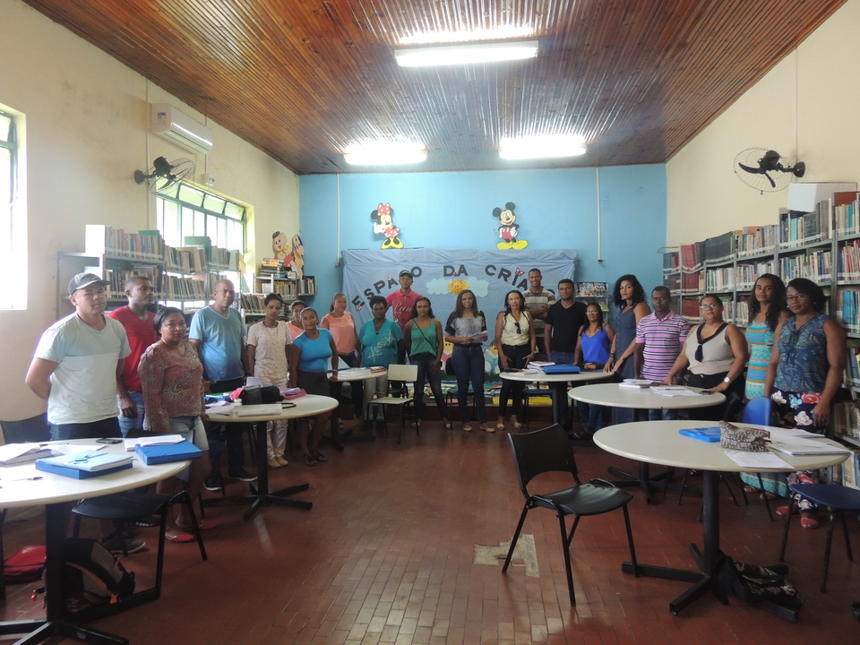 Ação é desenvolvida com professores, coordenadores pedagógicos e supervisores da educação municipal (Foto: Secretaria da Educação de Arraias/Divulgação)