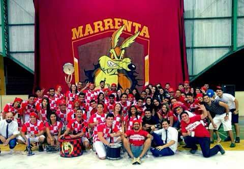 Diretoria da Atlética Marrenta e alguns de seus associados em momento de interação. (Foto: Divulgação).