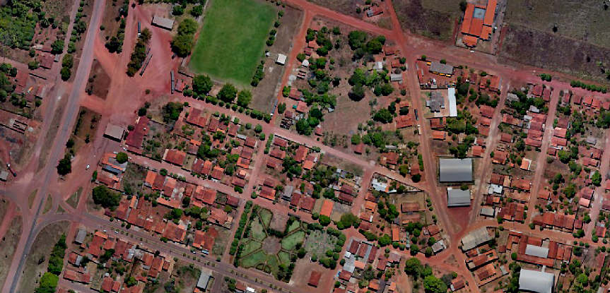 Foto aérea Luzinópolis-TO (Foto: Arquivo CRF-UFPA )