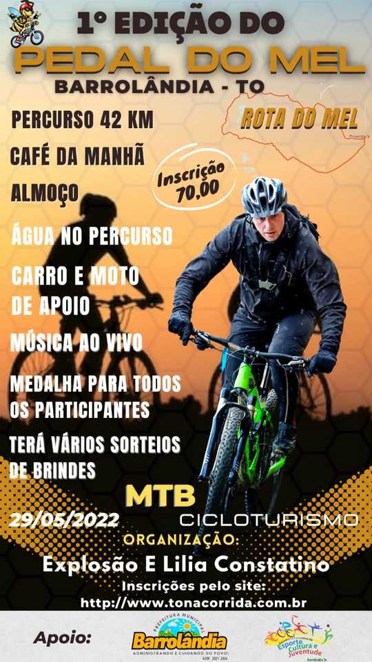 1ª Edição do Pedal do Mel (Imagem: organização Pedal do Mel)