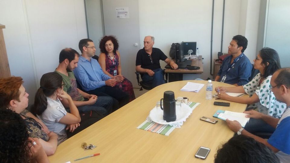 Reunião com avaliadores do curso de Turismo Patrimonial e Socioambiental (Foto: Divulgação / Câmpus de Arraias)