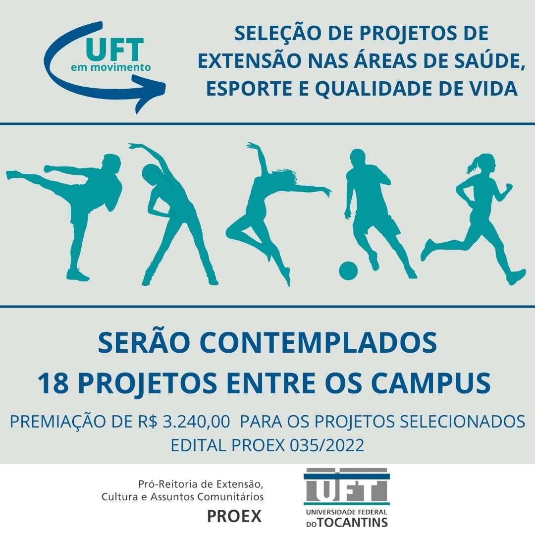 Inscrições para apoio na extensão e em projetos de esportes