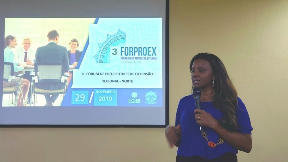 A pró-reitora Maria Santana Milhomem é a presidente do Forproext Norte (Foto: Divulgação)