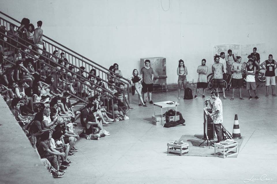 Momento da 2ª Edição do Poesia de Rua, realizado em Palmas, em março deste ano (Foto: Lizi Cruz/Divulgação)
