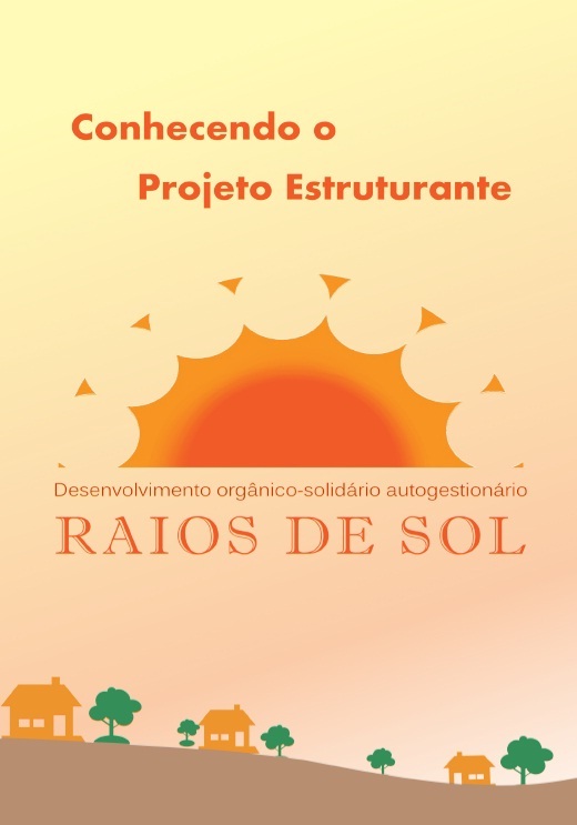 Capa Cartilha Projeto Raios de Sol - Economia Solidária
