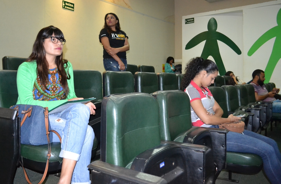 A arquiteta Carime (à esq) veio de Porto Velho (RO) para participar do II Sama (Foto: Samuel Lima)