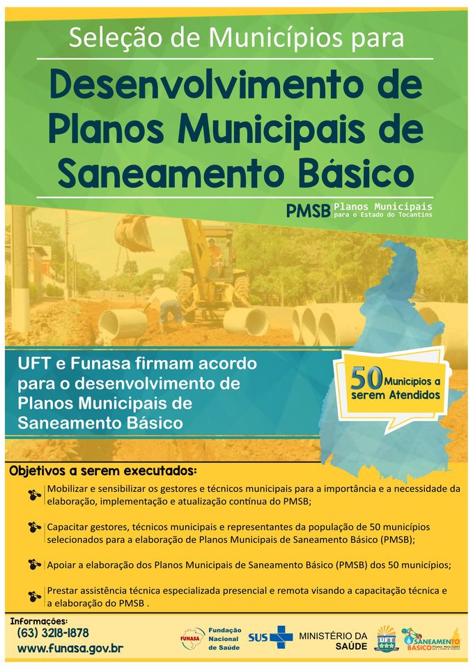 Flyer do Programa de Desenvolvimento de Saneamento Básico